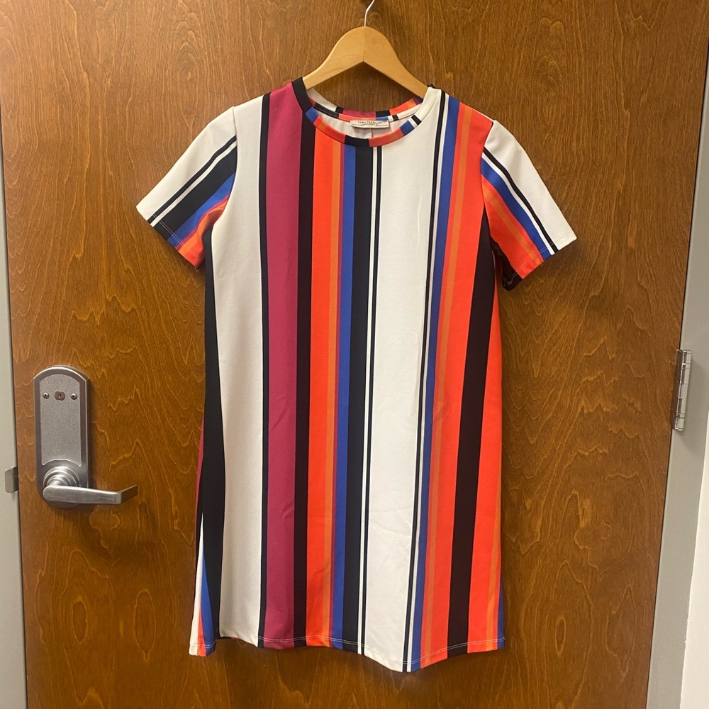 Zara striped t-shirt dress